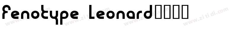 Fenotype Leonard字体转换